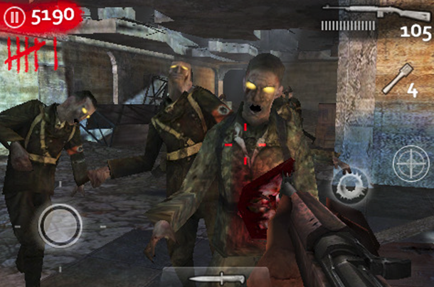call of duty iphone world at war zombie