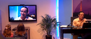 Démonstration vidéo de Skype sur téleviseur HD Démonstration vidéo de Skype sur téleviseur HD