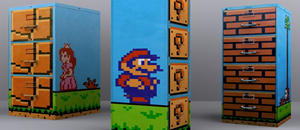 Des casiers aux couleurs de Super Mario pour votre bureau