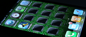 Des circuits imprimés en fond d’écran pour iPhone / iPod Touch