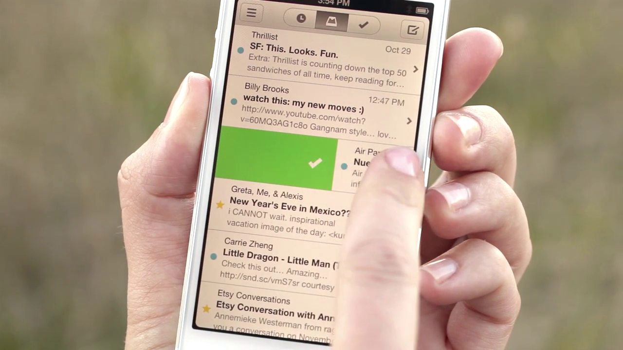MailBox pour iPhone Une application mail aux allures de gestionnaire