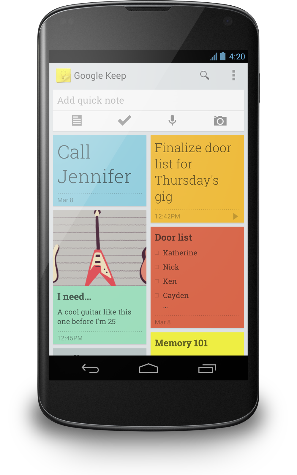 Google Keep ( et Application)