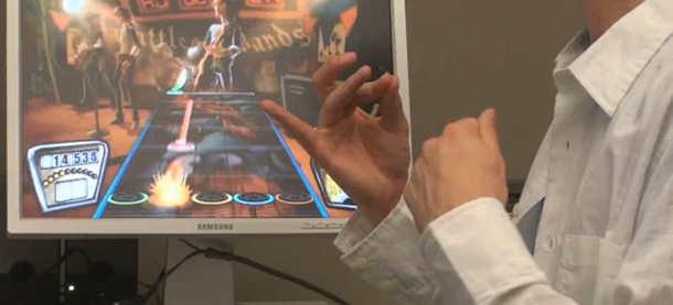 rockband air guitare