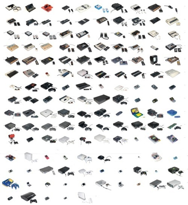 Une énoooooooooorme collection de consoles de jeux