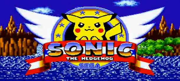pikachu sonic the hedgehog