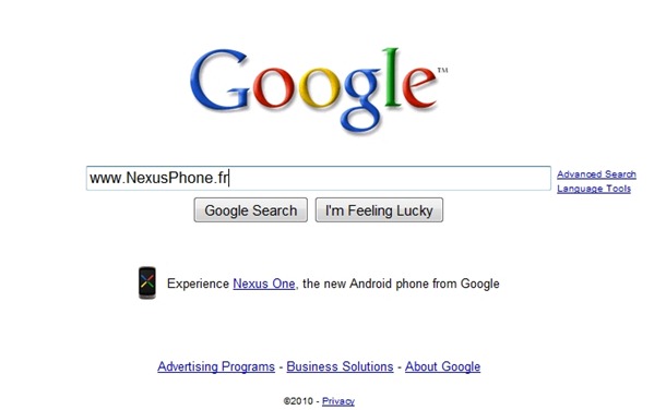 pub nexus one google adsense