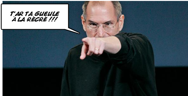 steve jobs furax