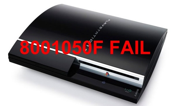 ps3 800105F erreur