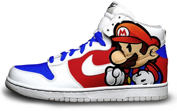 Paper-Mario-Custom-Nike-Dunks