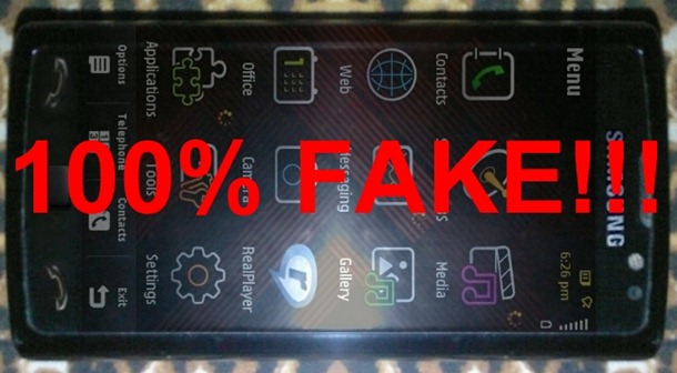 samsung i8920 omnia 2 fake