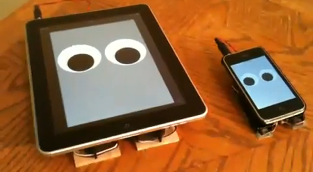 ipad walking bot