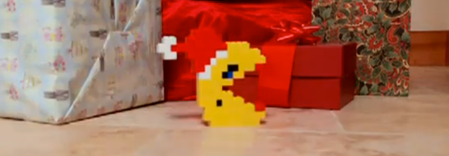 Photo de Les personnages de jeux vidéo fêtent Noël en LEGO Stop-Motion
