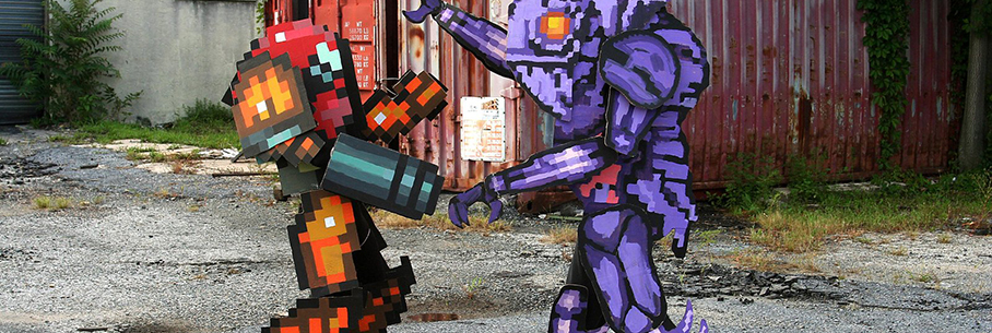 Photo de Du Cosplay pixélisé pour « Super Metroid »