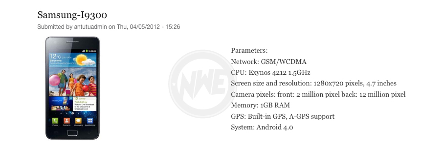 Photo de Galaxy S3 : Les caractéristiques techniques du S3 dévoilées avant l’heure ?