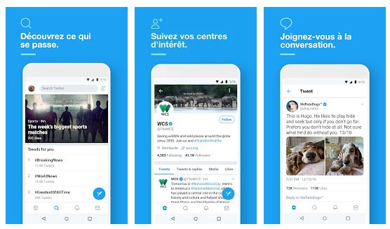 Twitter, l'application Android utile pour communiquer