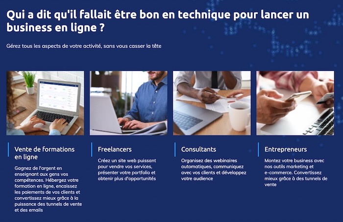 fonctionnalités systeme.io avis