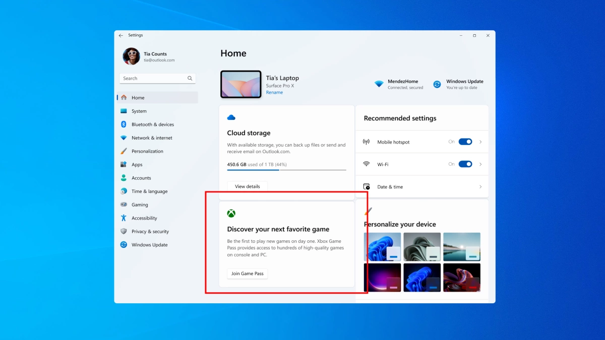 capture ecran windows 11 publicites
